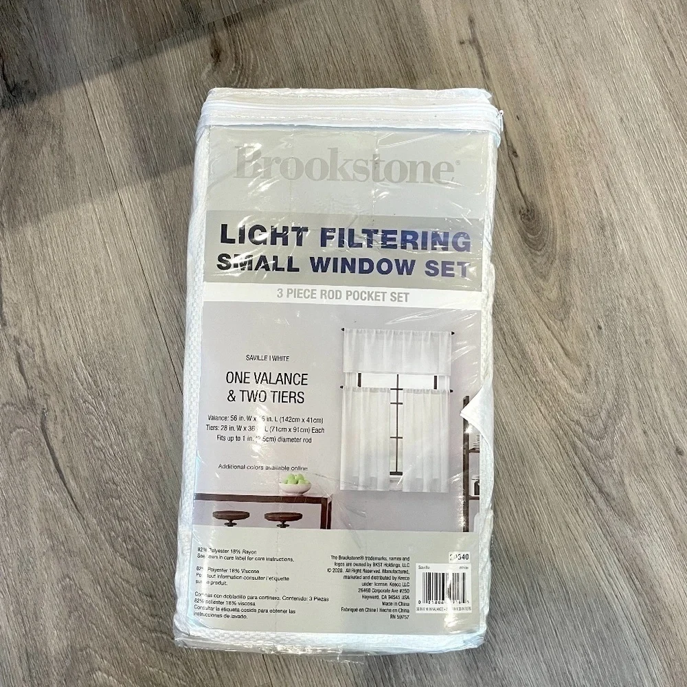 Brookstone® Saville 36-Inch Kitchen Window Curtain